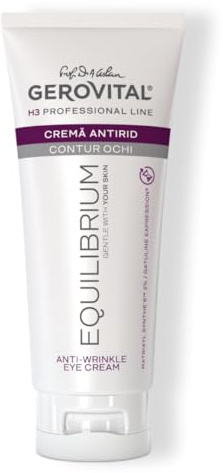 Gerovital H3 Equilibrium Professionelle Anti-Falten-Augencreme, 100 ml | Professionelle Feuchtigkeitspflege für die Augenpartie, reduziert das Erscheinungsbild von Falten und Augenringen