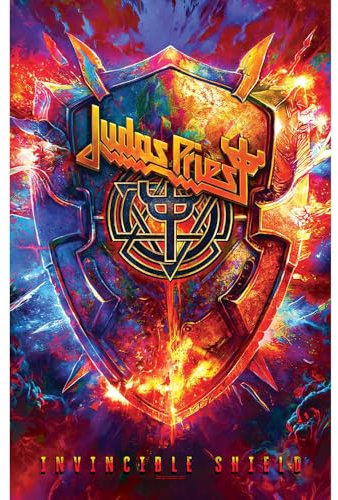 Judas Priest Invincible Shield Unisexe Drapeau multicolore 100% Polyester