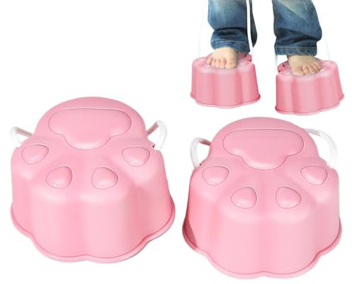 Balancing Eimer Stelzen, Eimer -Stelzen zum Gehen,2x Pfotenform Eimer Stelzen für Kinderausgleich | Sensory Trainer für Indoor -Outdoor -Aktivitäten Mädchen spielen Spielzeug für den Hinterhof, Park