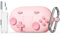 Custodia per Beats Solo Buds 2024, custodia protettiva in silicone antiurto classica e divertente per auricolari wireless Beats Solo Buds con kit di pulizia e accessori portachiavi, rosa