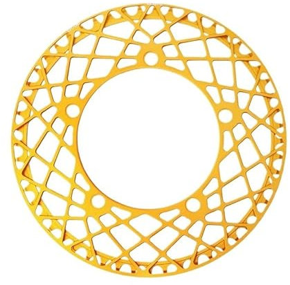 SJHFKDK Chainrings for Bikes,Chain Ring 130 BCD Bike Chainring Crown 53T 56T 58T Teeth Folding Bike Chainring BMX Sprocket Wheel Crankset Bike(58T,Gold)
