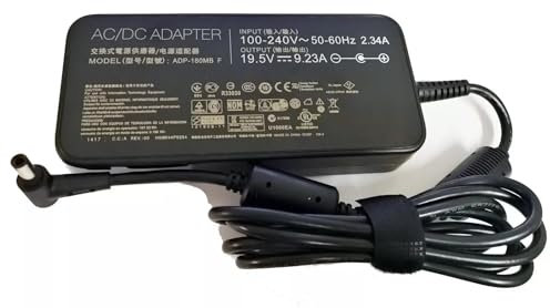 19.5V 9.23A 180W AC Adapter Charger compatible for Asus TUF FX505DU Gaming Laptop Slim6.0mm