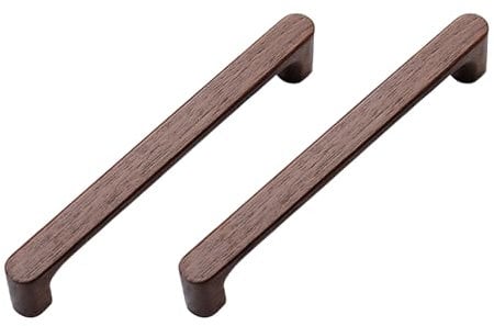 KOVNISE Meuble en Bois Massif Noyer Foncé Couleur Bois Original Simple et Moderne pour Armoire Porte Tiroir Commode (2, 160MM)