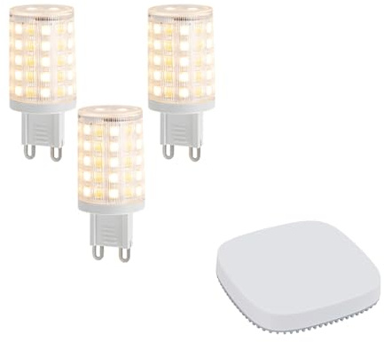 Qazqa Set mit 3 smarten, dimmbaren G9-LED-Lampen 2,5 W 250 lm 2700K-6500K inkl. Zigbee Smart Hub