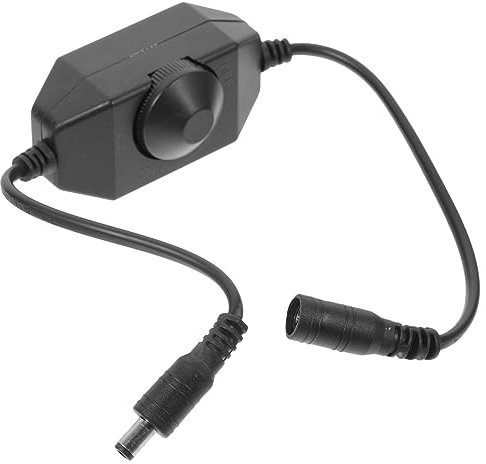 SHINEOFI Led Strip Dimmer Control Single Rotated Rotary Brightness Adjuster Knob Black for Table Lamp and Led Rope Light Accessories