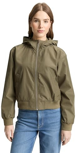TOM TAILOR Denim Damen Blouson-Jacke mit Kapuze