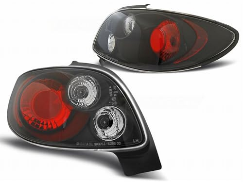 Rückleuchten Set für schwarz Peugeot 206 CC Cabrio 2 Türer ab 10.1998