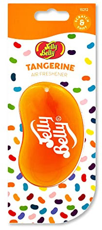 Jelly Belly 15212 3d Jelly Bean Air Freshener - Tangerine, Orange