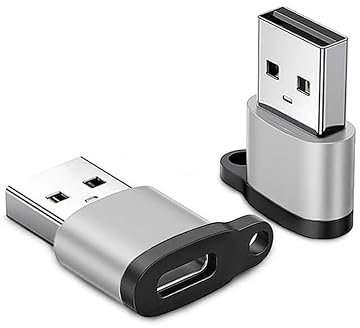 sb components Pack of 2 USB C to USB Adapter, Portable USB-C Male to USB 3.0 Female Adapter OTG Adapter Compatible with iMac, iPad Pro, MacBook Pro, M (White)