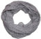 ACC Blumen Damen Loop Schal aus Seide & Baumwolle/Seidenschal (Blümchen grau)