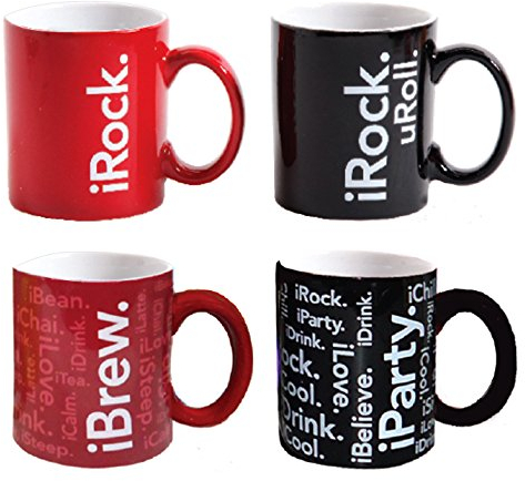IGENERATION Crimson iBrew & iRock Tassen, 340 ml, mehrfarbig