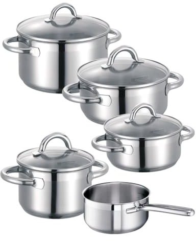 Schulte-Ufer Maxi-Set Loop, 5-teilig, Edelstahl