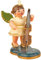 Hubrig Engel mit Cello 6,5cm Erzgebirge
