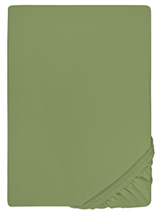 biberna Jersey-Elastic-Spannbetttuch 0077866 (Matratzenhöhe max. 25 cm) 1x 90x190 cm - 100x220 cm, fichte