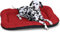 Knuffelwuff Wasserfestes In und Outdoor Hundebett Lucky aus Nylongewebe XXL 118 x 85cm Rot - abnehmbarer Bezug - waschbar - für große, mittelgroße und kleine Hunde