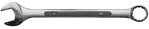 SW-Stahl 00927L-55 Gabelringschlüssel - 55 mm - Extra Lang - 620 mm | Aus Chrom-Vanadium-Stahl gefertigt, matt verchromt, hohe Festigkeit für NFZ-Bereich, Ringmaulschlüssel lose verpackt