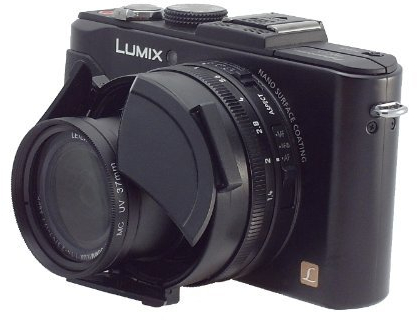 Spezial Automatik Objektivdeckel für Panasonic Lumix DMC LX-7 und Leica D-LUX 6 - Bitte Hinweis beachten -