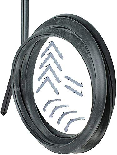 SPARES2GO 3m Cut to Size Door Seal for Bush 3 or 4 Sided Oven Cooker (Rounded or 90º Clips)