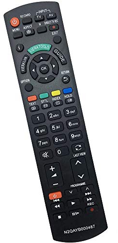 ALLIMITY Telecomando N2QAYB000487 Sostituisci per LCD LED Panasonic TV al plasma Viera N2QAYB000239 N2QAYB000354 TX-L22X20E TX-L22X20L TX-L24C3B TX-L24C3E TX-L24C3ES TX-L24E3B TX-L24E3E TX-L26C20B