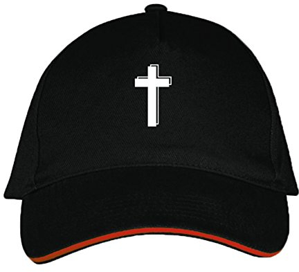 Sol's / Fassbender-Druck Basecap mit Kreuz Bedruckt (Kreuz Schwarz)