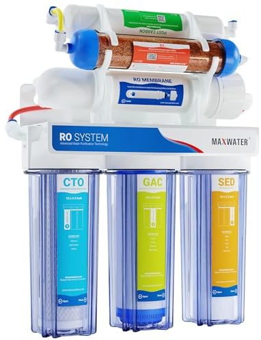 6 Stage 100 GPD 0 ppm Rodi Reef Marine Aquarium Hydrokultur Umkehrosmose System