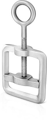 Edelstahl Hodenpresse Hodenklemmer Hodenquetscher Hoden Stretcher Metall CBT Erotik extrem Sexspielzuege für Männer (MB11)