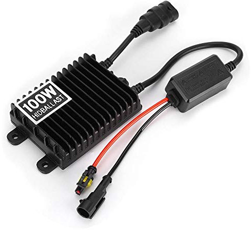 Yctze Ballast léger, 12V 100W pour kits de conversion de stabilisateur de ballast de lampe au xénon Ampoule de rechange de phare pour accessoire de voiture de bloc d'allumage au xénon