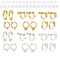 Craftdady 24Pcs Clip-on Earring Converter Mixed Colors Non-Pierced Earring Clip Backs with Comfort Earring Pads for Turn Any Studs into Clip on Earring Jewelry Making