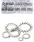 Zaky 300 pezzi Set Assortimento di Rondelle di Bloccaggio a Stella con Dente Interno in Acciaio Inossidabile 304 (8 dimensioni)