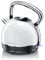 Arendo - Bouilloire électrique en Acier Inoxydable 1,7 Litre 2200 W Style Vintage rétro - Filtre anticalcaire Amovible Interchangeable - Interrupteur d'alimentation LED Bleue - Watter kettle - Blanche