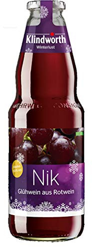 Klindworth Nik 1x Glühwein aus Rotwein - 1x Winterlust Glühwein 1L (9,8% Vol) inkl. Pfand MEHRWEG- [Enthält Sulfite]