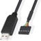 DTECH FTDI - Cable adaptador serie USB a TTL de 3,3 V, paso de 0,12 pulgadas, conector hembra UART IC FT232RL, chip Windows 10, 8, 7, Linux, Mac (1,8 m)