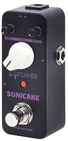 SONICAKE Octave Pedal Analog Classic Octave Guitar Bass Effects Pedal True Bypass Octaver