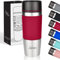 Milu Thermobecher mit Gravur 380ml Geschenkidee personalisiertes Geschenk Geburtstagsgeschenk Weihnachten für Männer Frauen Mama Papa Freundin (380ml, Rot)