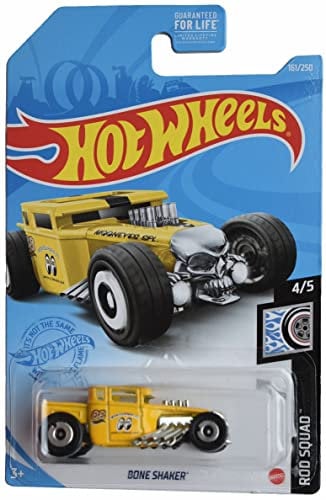 Hot Wheels Bone Shaker, Rod Squad 4/5 [Yellow]