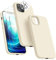 Dssairo [5 in 1 für iPhone 12 Hülle/iPhone 12 Pro Hülle 6.1, mit 2 Pack Displayschutzfolie + 2 Pack Kameraobjektivschutz, Flüssigsilikon Slim Stoßfest Schutzhülle Handyhülle (Stone)