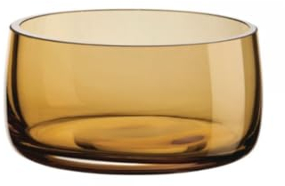 ASA Schälchen, Bernsteinfarben, Glas, Mundgeblasen, Klassisch, Bowl, 10x5 cm