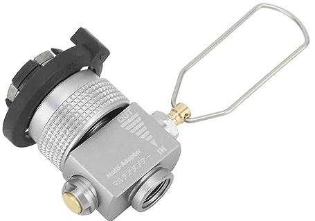 SUNGOOYUE Z15 Gas Canister Refill Adapter, Portable Outdoor Gas Saver Camping Canister Vent Valve for Camping, Hiking, Fishing