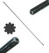 Asta di Trasmissione Interna 9 Righe Ø8mm 153cm per decespugliatore a Scoppio Ricambio Asta di Trasmissione a 9 Denti per tagliaerba Tosaerba