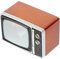 PRETYZOOM Televisión Retro para Casa De Muñecas Mueble Miniatura para Decoración De Salón Accesorio Chic De Escena