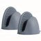 2Pcs Silicone Oven Mitts for Air Fryer, Thicken Mini Oven Gloves Heat Resistant for Air Fryer, BBQ Grill, Baking Cooking