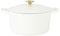 Crock Pot Artisan 6-Quart Round Dutch Oven - Matte Linen White w/Gold Knob