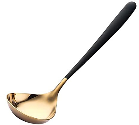 Cuiynice Cuillère de table Cuillère à soupe en acier inoxydable à long manche Petite cuillère à soupe Grosse tête Cuillère ronde approfondie Cuillère à soupe domestique Grande cuillère Cuillères à caf