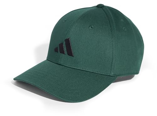adidas Unisex Baseball Cap Cotton New Logo, Collegiate Green/Black, L