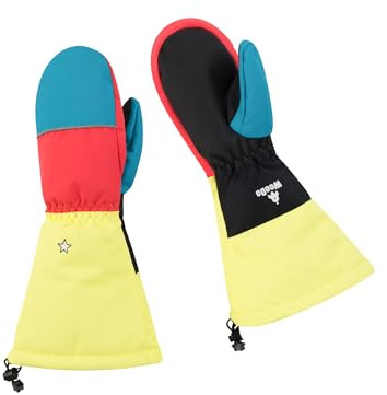 WeeDo - Kinder - Handschuhe - Love POW - Lange Manschetten, passend zu WeeDo Schneeanzug