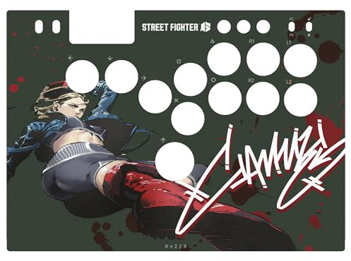 Razer Vinyl Kitsune Skin: Full Top Plate Wrap - Premium 3M Cast Vinyl - Scratch Resistant - Unique Designs & Finishes - Easy Application - Street Fighter Cammy