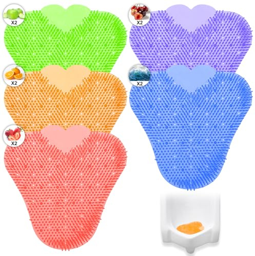 10 Pcs Urinal Screen Deodorizer, Premium Anti-Splash Urinal Screen, Urinal Cakes Deodorizer Urinal Mats Screens Scented with Long-Lasting Fragrance for Men Toilet Bathroom Airport Office Mall Hotel