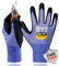 DEX FIT Level 8 Cut Resistant Gloves Cru953; 3D-Comfort Fit and Dexterity, Grip, Thin & Lightweight, Touchscreen Compatible, Durable Steel Fibers, Breathable, Washable; Steel Blue M 1 Pair