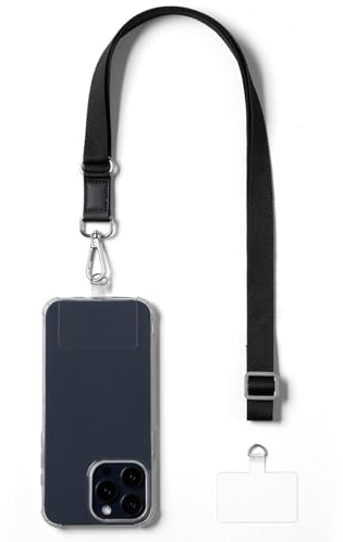 VULKIT Crossbody Phone Lanyard Verstellbare Handyband Lanyards für Um den Hals oder die Schulter, Nicht Klebender Universalgurt für Autoschlüssel, Schlüsselanhänger, Geldbörse, Ausweis, passend für