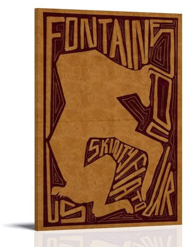 Fontaines DC Skinty Fia Peintures murales imperméables et résistantes aux taches – Peintures décoratives haute définition peintes par pulvérisation – Décorations pour étude et café, résistante à la